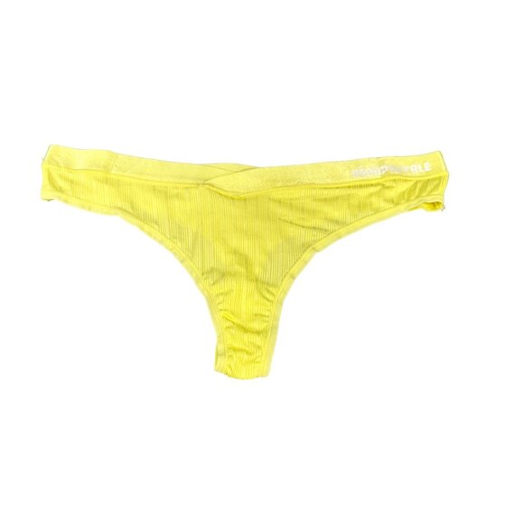 Aeropostale Women's Size Medium Panty Thong Seamless Yellow New Without Tags - Picture 1 of 9